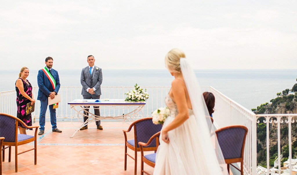 civil wedding positano